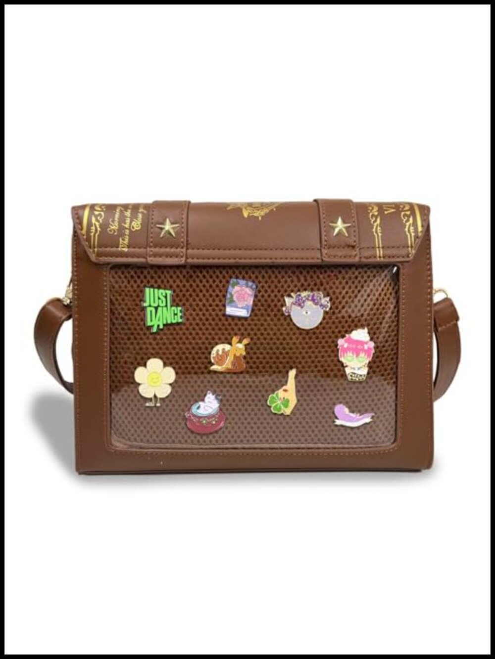 Ita Bag Crossbody Pin Purse Kawaii Anime Messenger Bag with Display Window